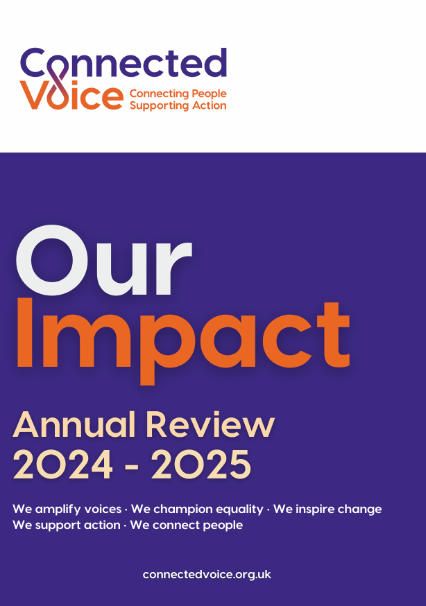 Text: Our Impact: Annual review 2024-2025