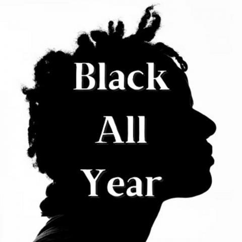 Black All Year logo