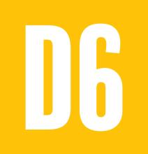 D6 on yellow background