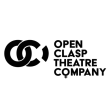 Two black circles which look like an O and a C interlinked followed by the text open clasp theatre company