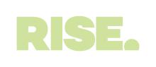 The word Rise in green text