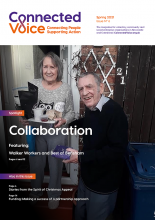 Connected Voice magazine Spring 2021 front cover